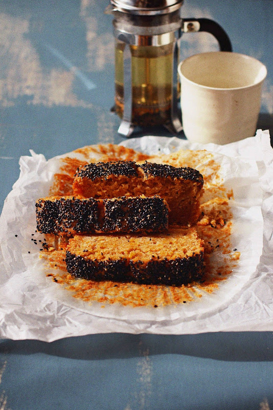 Milk and Honey Black Sesame Seed Carrot Cake