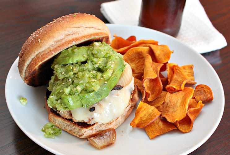 APPLE A DAY Tomatillo Burgers