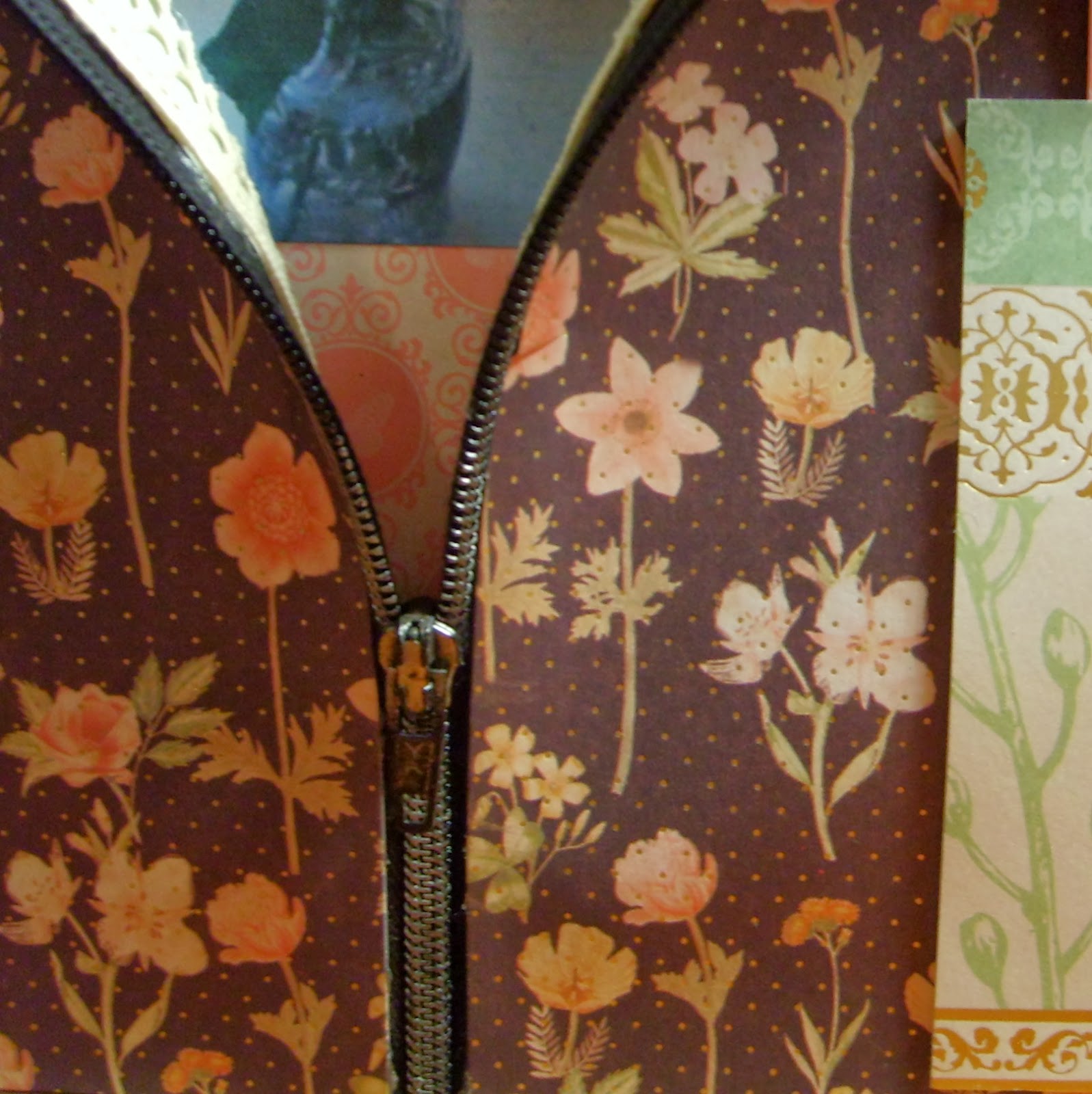 Heartedly Handcrafted Scrapbook Layout ZipperPocket