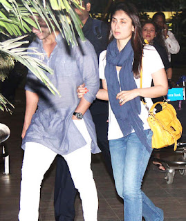 Saifeena and Hrithik Roshan spotted at airport