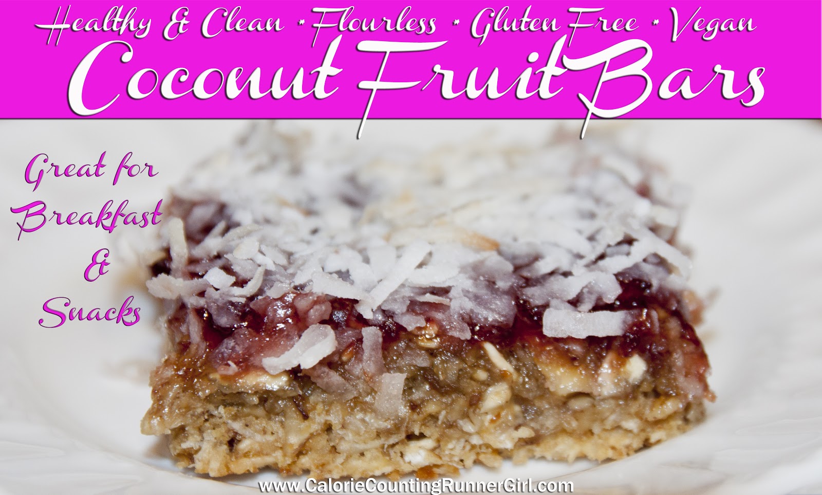 Connie York Healthy & Clean Coconut Fruit Bars