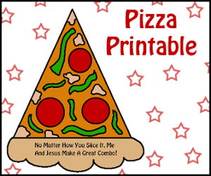 Pizza Slice Sunday School Craft Idea