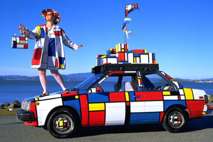 Mondrian Mobile by Emily Duffy - Art Car Central Mondrian Mobile by Emily Duffy - Art Car Central