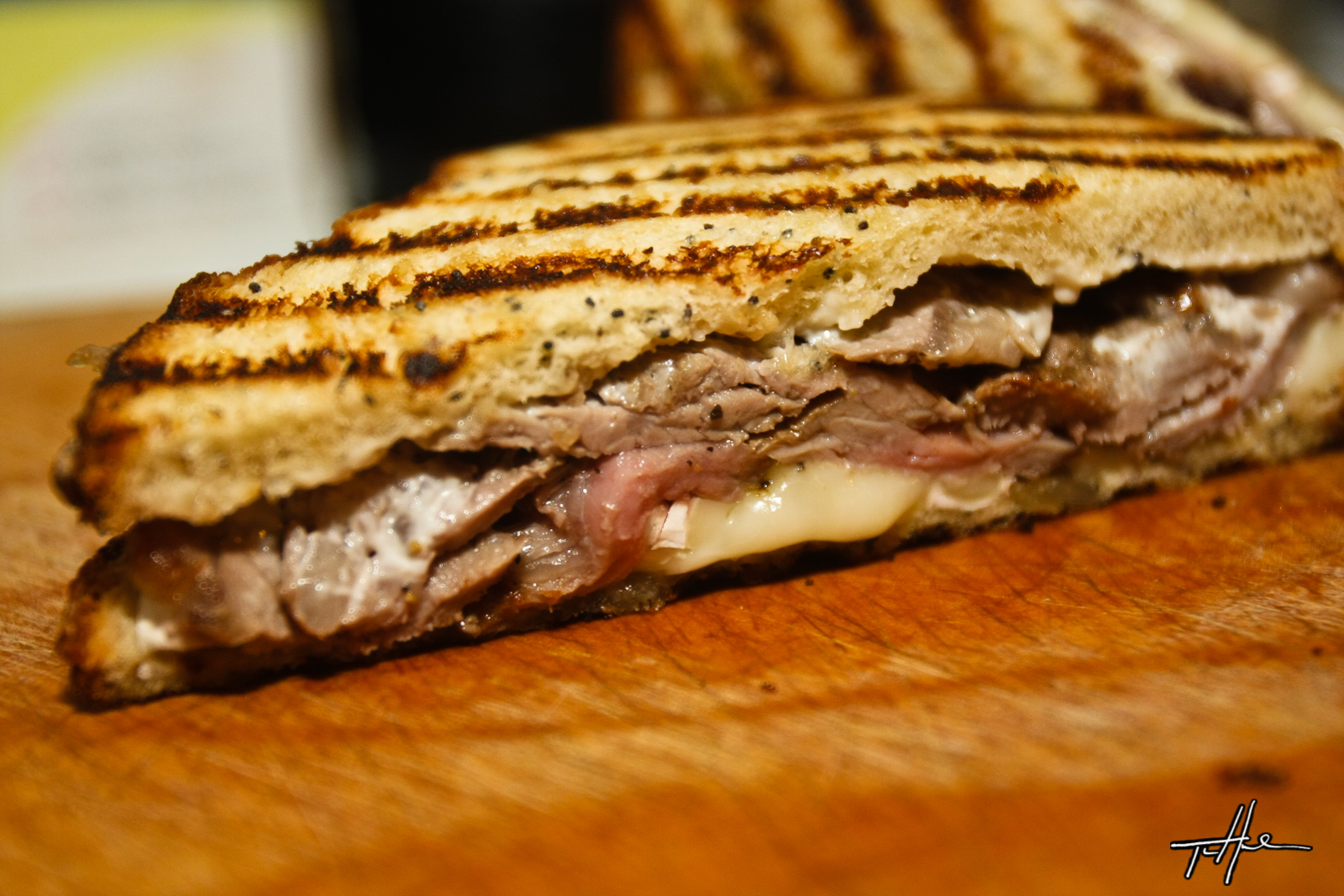 A Broken Shoe Triple Creme Brie Grilled Cheese Steak