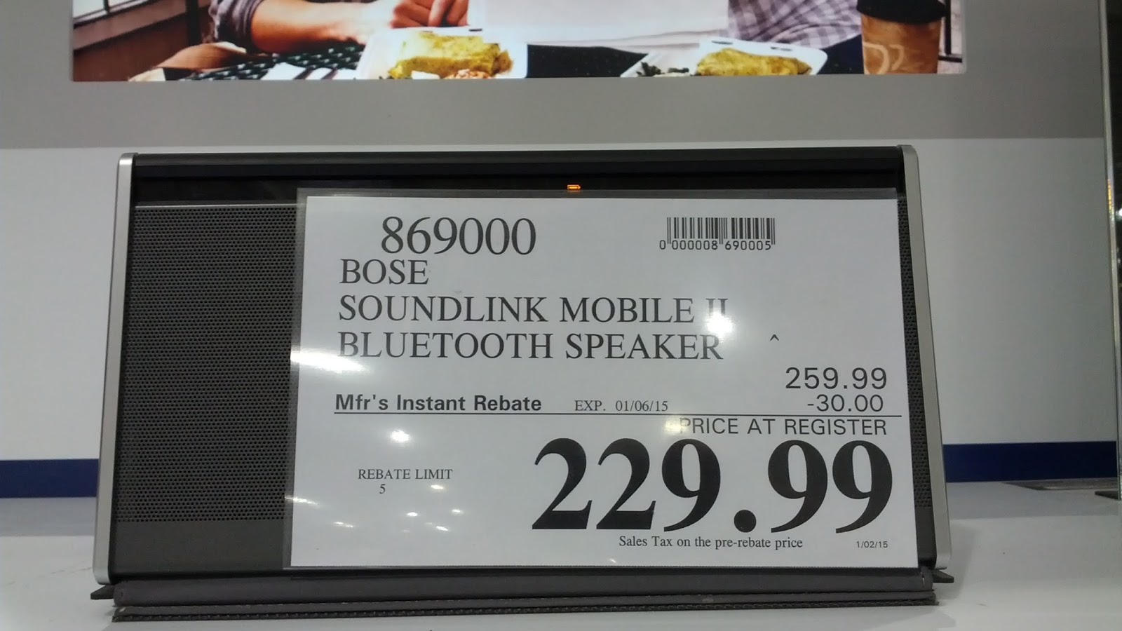 Bose Soundlink Mobile II Bluetooth Speaker Costco Weekender