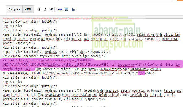 Cara Mudah Mematikan Link Gambar Di Artikel Blogger - Belajar Komputer