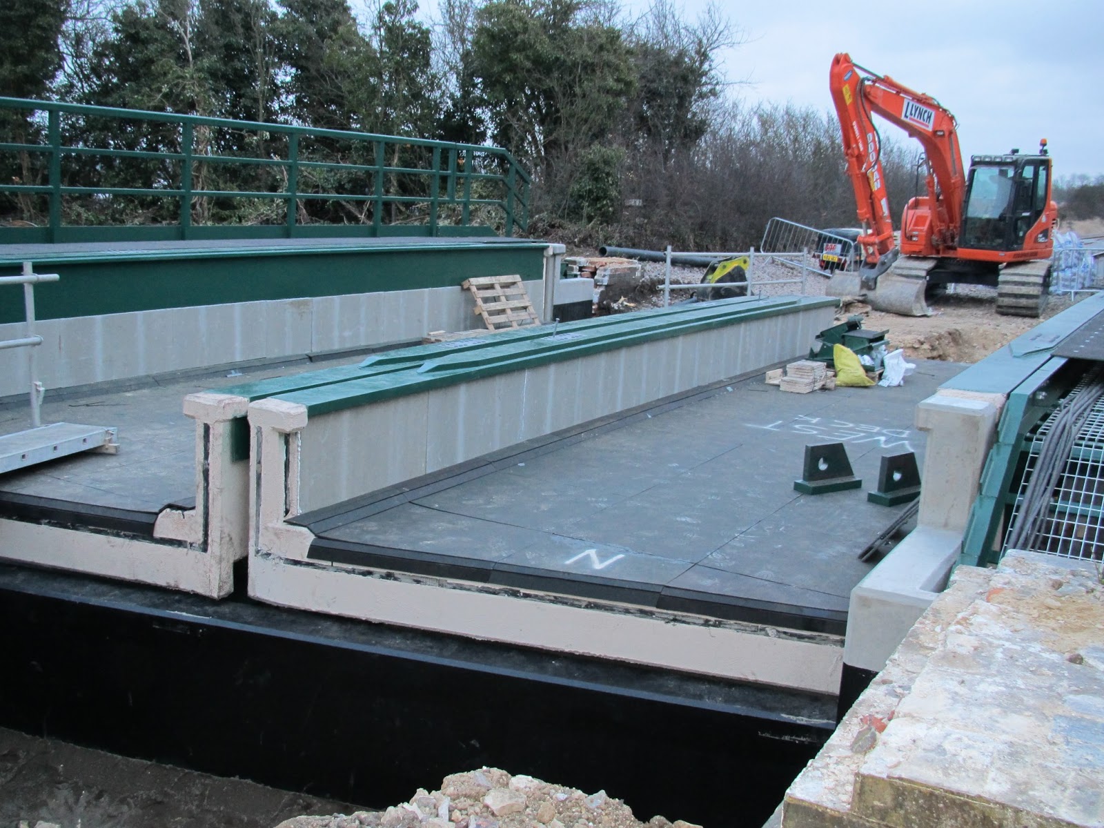Nocton in Lincolnshire New Rail Bridge