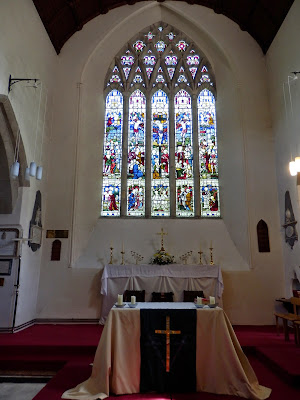 East window of Lostwithiel Church, Cornwall