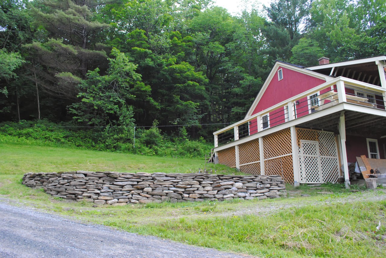 The Little Dog Blog: Our DIY Retaining Wall Garden, Start to Finish