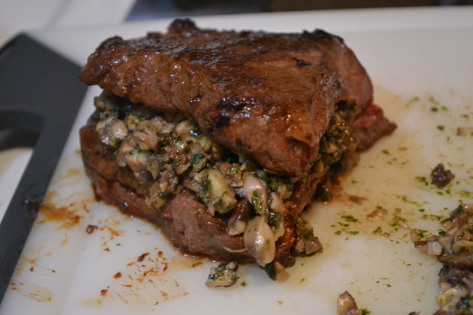 Much Ado About Somethin Mushroom Stuffed Sirloin