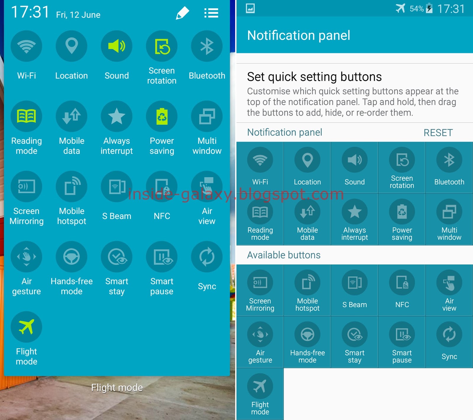 Inside Galaxy: Samsung Galaxy S4: How to Use Quick Settings Panel in