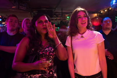 Lizzy Caplan and Mindy Kaling in The Night Before