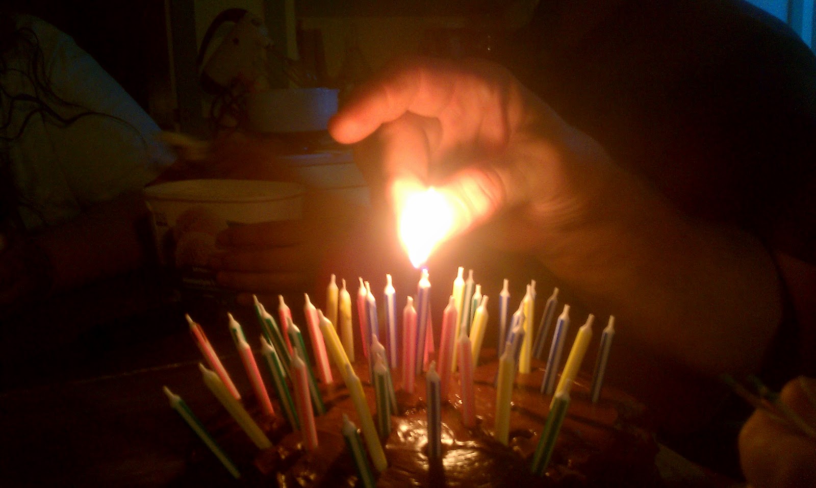Nest Feathers and Twine..just how many candles can a birthday cake