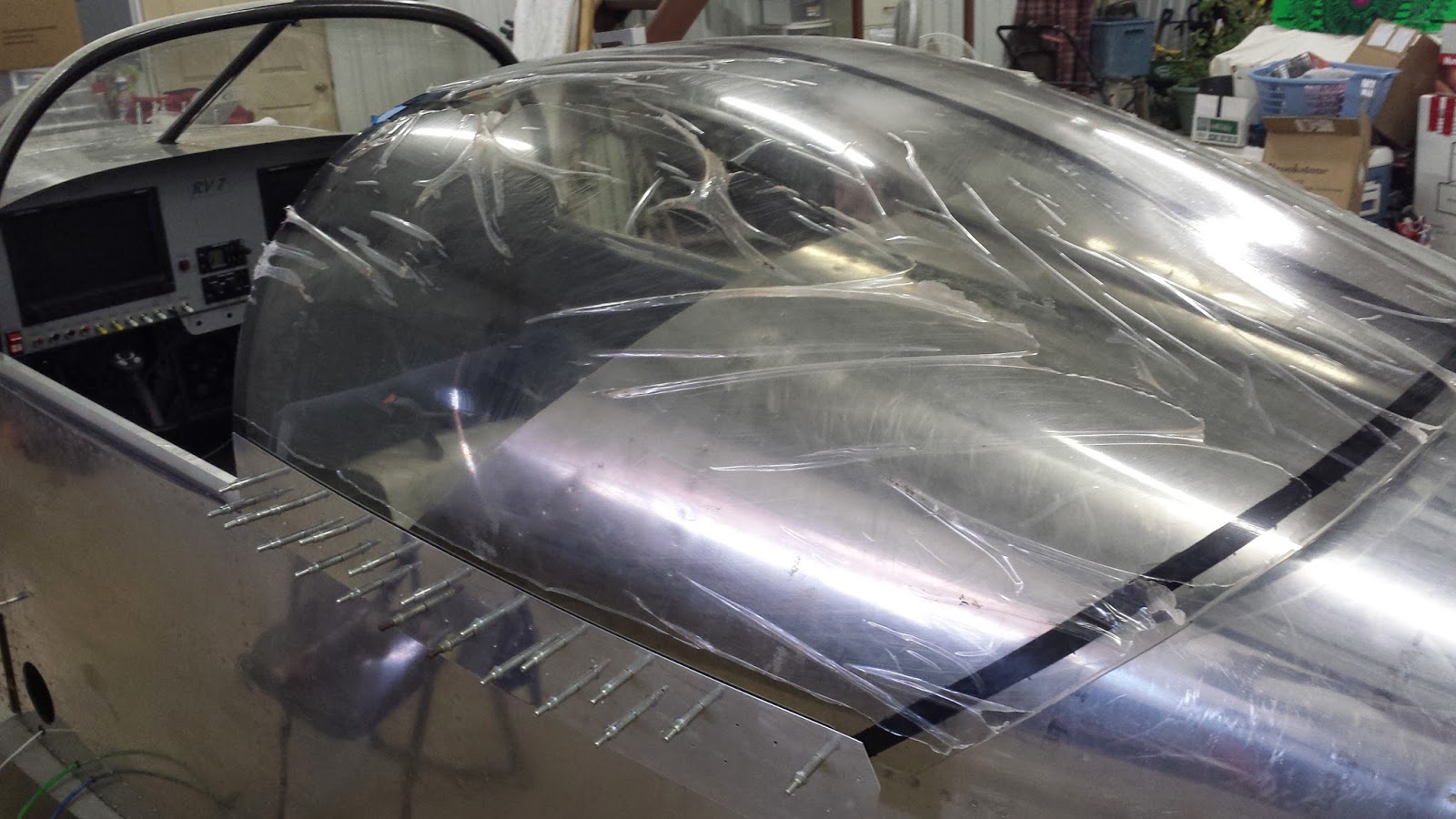 Mike's RV7 Canopy and Engine