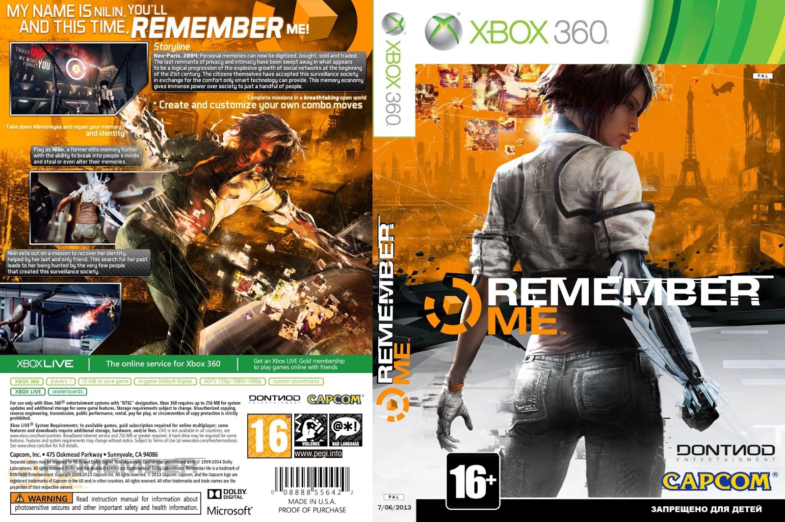 Games Covers Cover Remember Me Xbox 360