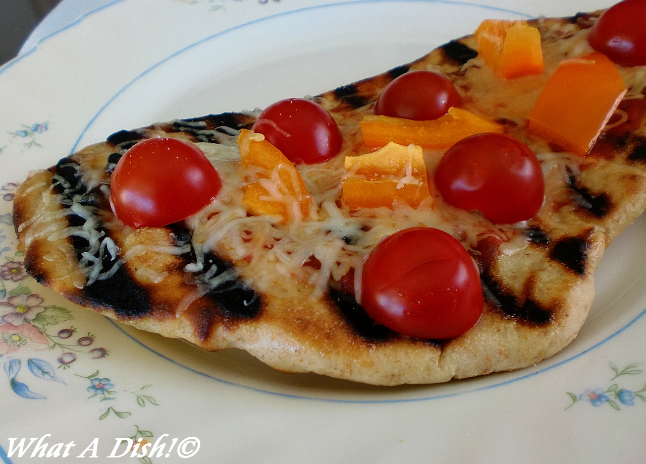 What A Dish! Grilled Naan Bread Pizzas
