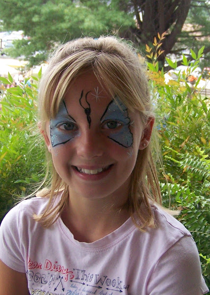 Butterfly face painting