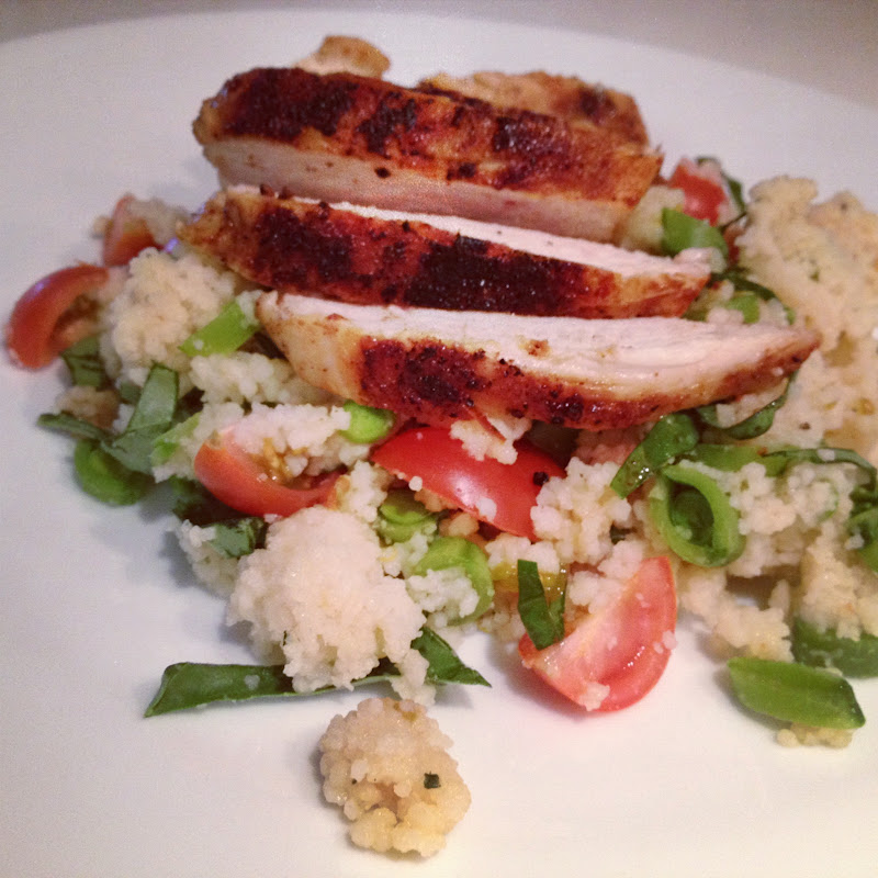 Small Talk Spiced Chicken with Couscous Salad