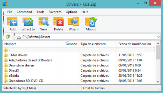 KuaiZip, para comprimir y montar imágenes de CD/DVD 