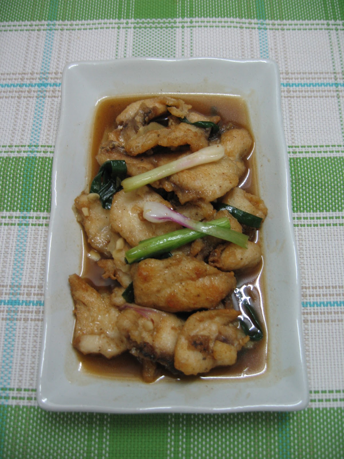 Sumptuous Flavours StirFried Fish Slices With Ginger & Spring Onion