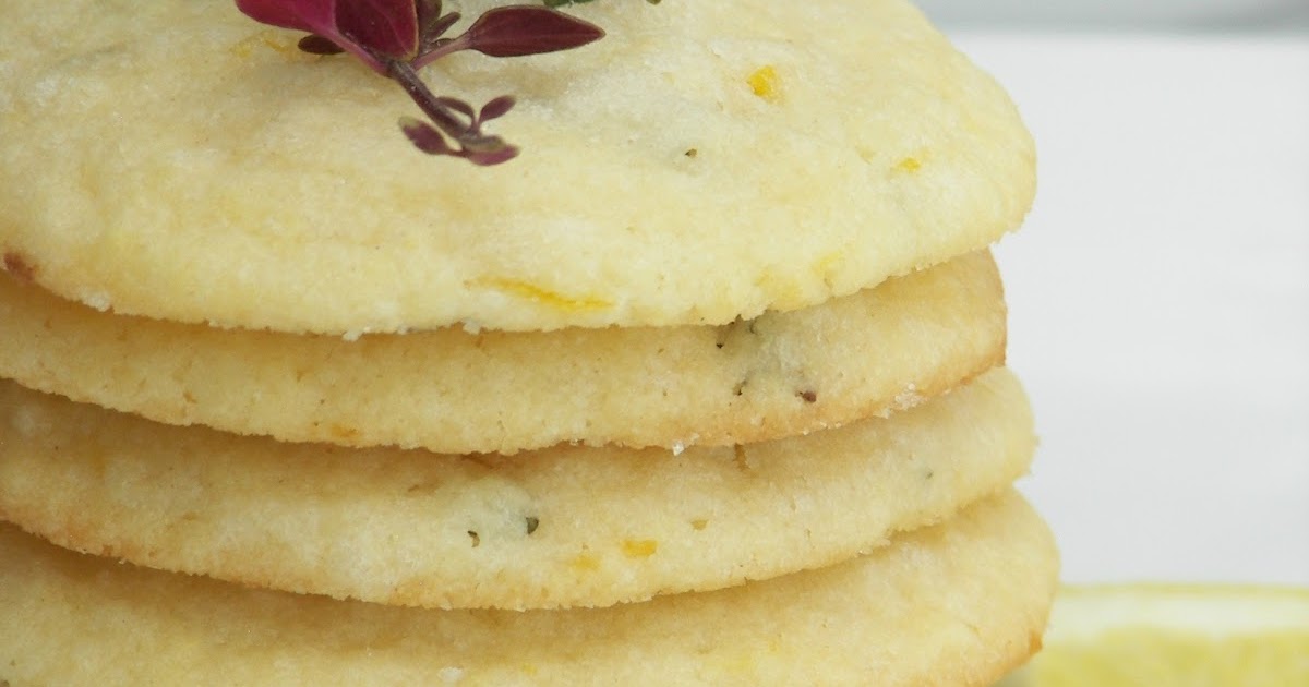 Red Couch Recipes Lemon Thyme Cookies