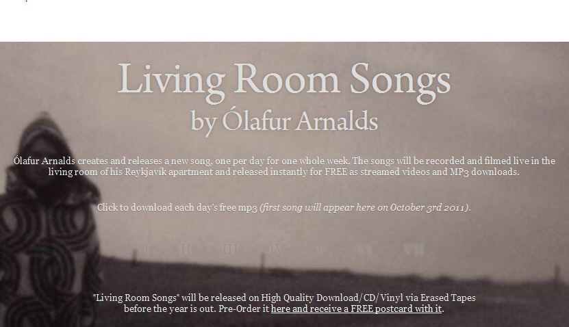 Olafur Arnalds Living Room Songs Album Download