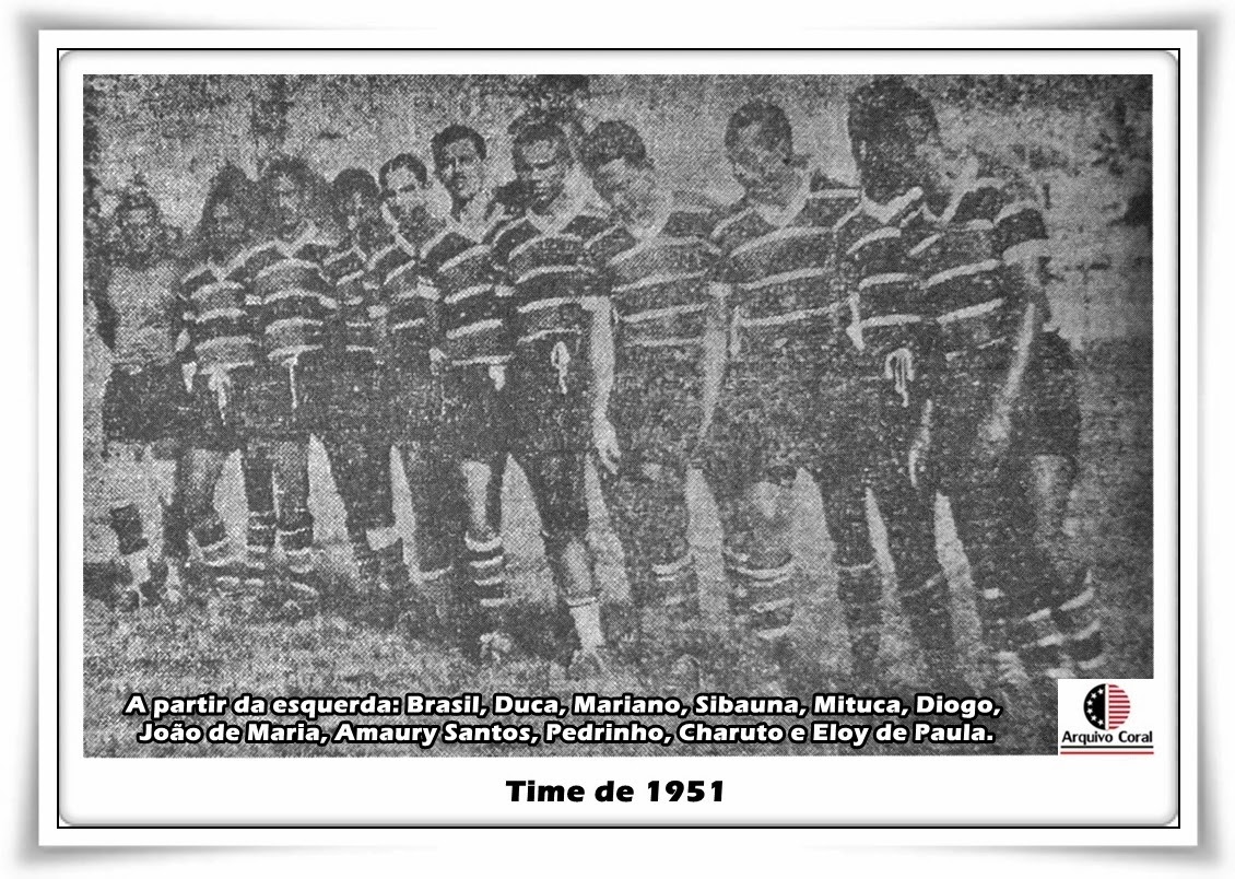 Arquivo Coral Time de 1951