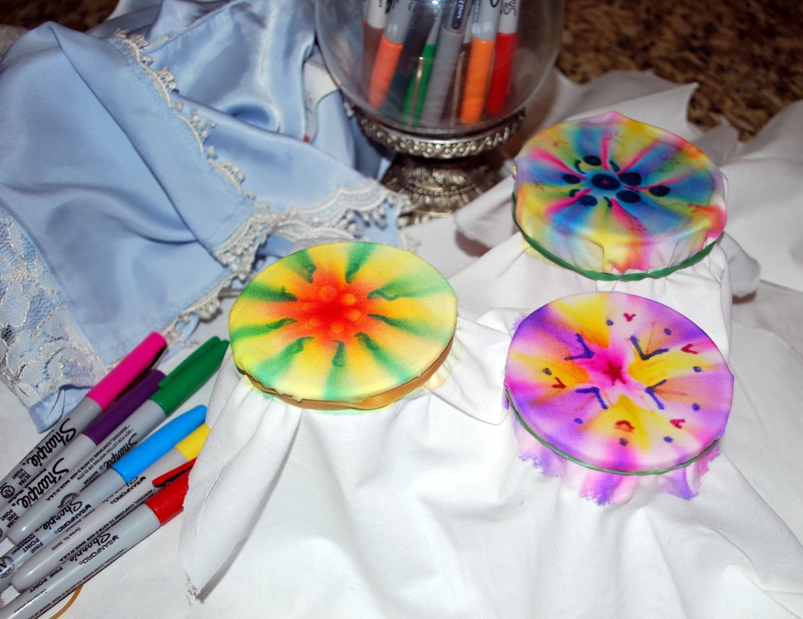 Saltzworks Serendipity and Sharpie Tie Dye