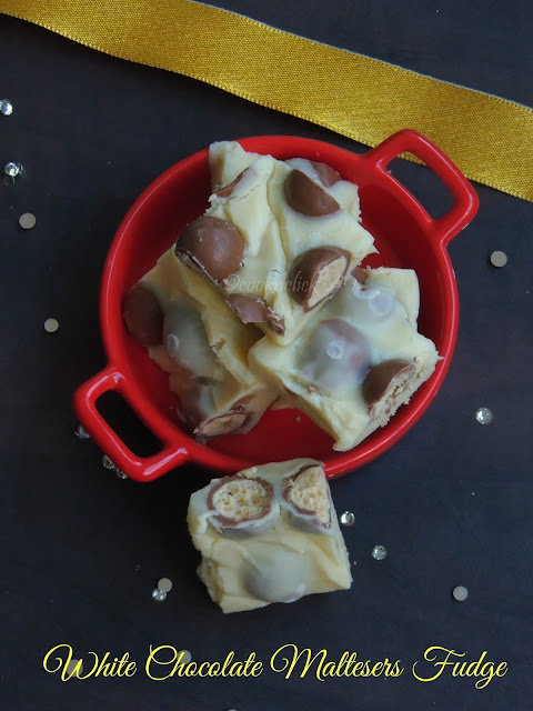 White Chocolate Maltesers Fudge