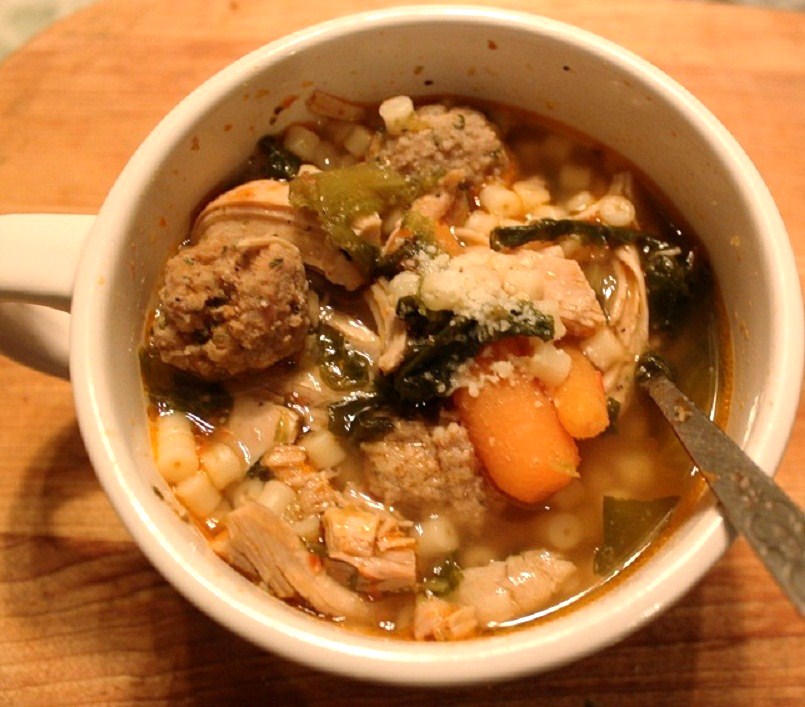 Chicken Meatball Escarole Soup What's Cookin' Italian Style Cuisine