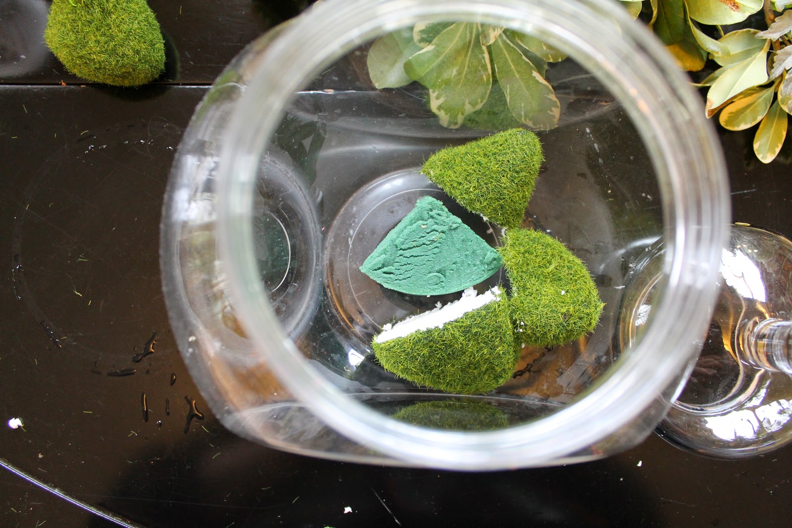 DIY Faux Moss Terrariums Miss Kopy Kat