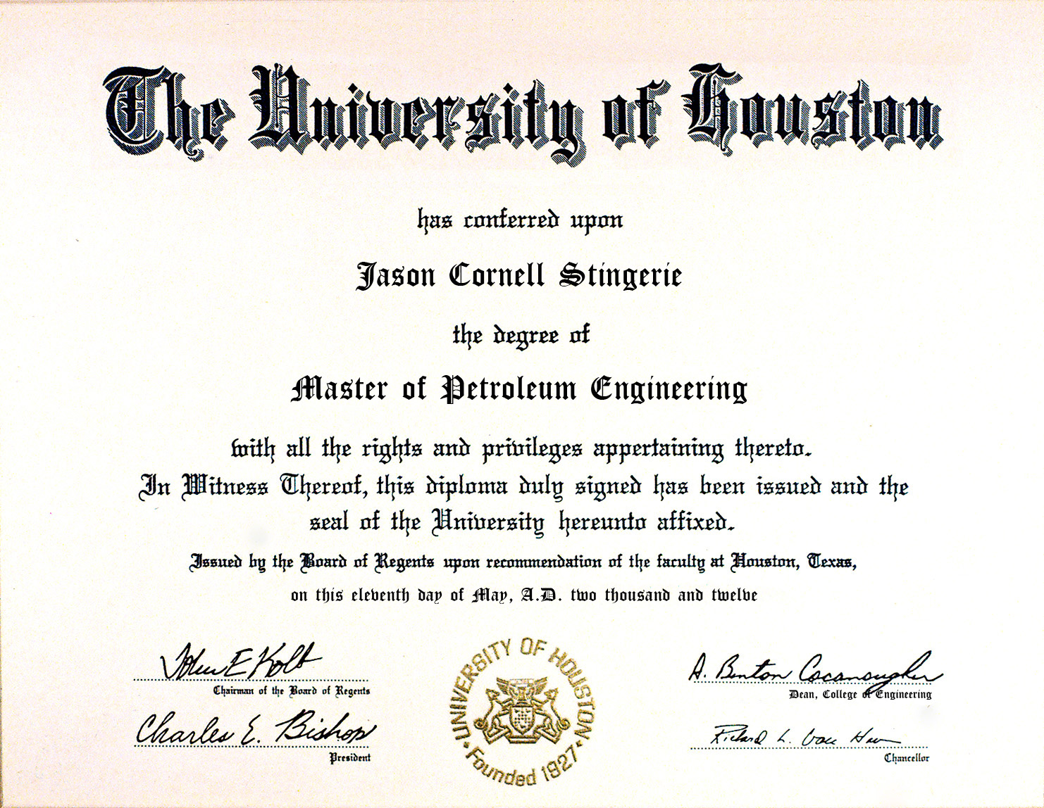 Petroleum University Of Houston Petroleum Engineering