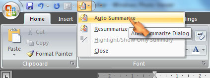 Pembuatan Blog Dan Website Gratis Cara Membuat Kesimpulan Otomatis Pada Microsoft Word 2007