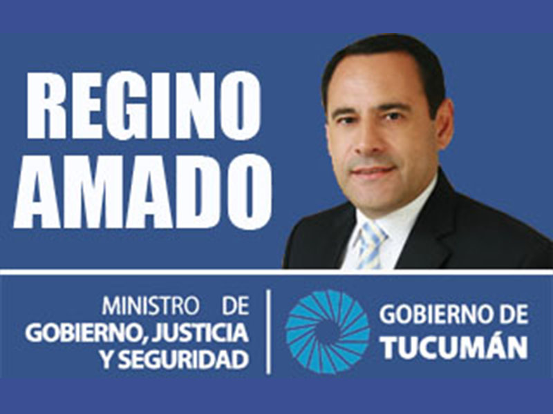 Ministro de Gobierno, Justicia y Seguiridad Regino Amado