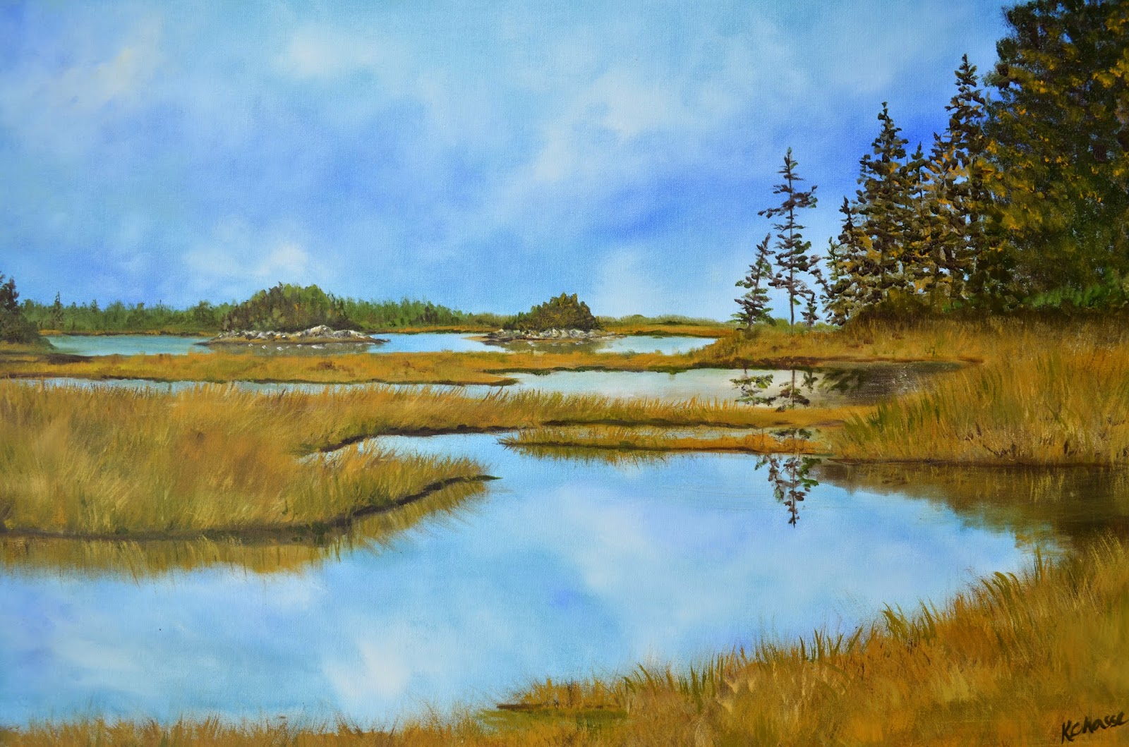 Kellie Chasse Fine Art 2014 Fall Festival, L.L.Bean in Freeport, Maine