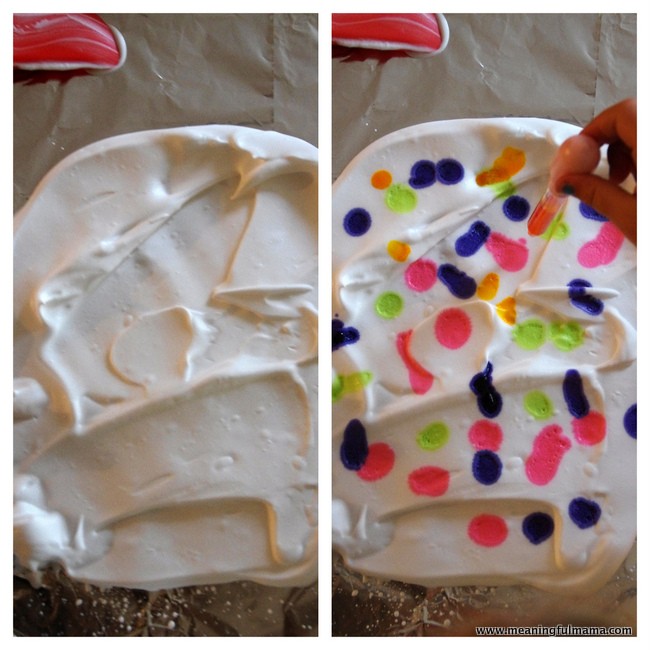 DIY Marbled Paper from Shaving Cream Handy DIY