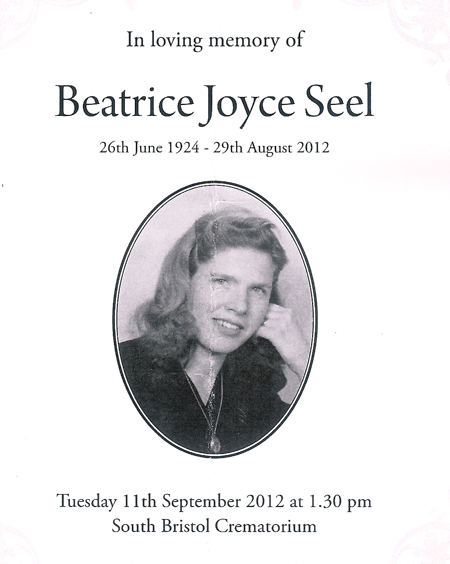 Wading Through Treacle: Joyce Seel