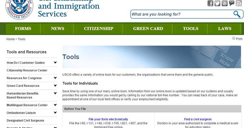 The Global Buzz USCIS Website Gets a New Look and Enhanced Tools
