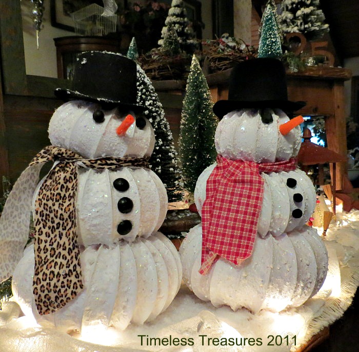 Timeless Treasures Dryer vent hose Snowy Snowman Tutorial