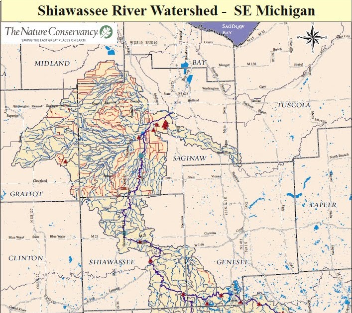 Shiawassee River (Can't find it ? scroll down ) Shiawassee River Map