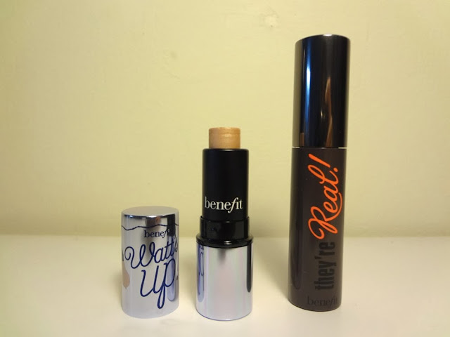 Benefit Cosmetics, They're Real mascara, Watt's Up highlighter