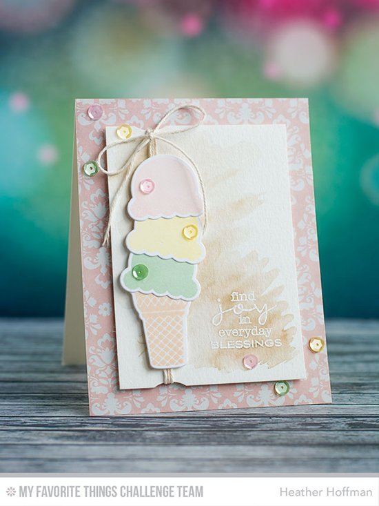 Find Joy Card from Heather Hoffman featuring the LJD You're the Sweetest stamp set and Die-namics