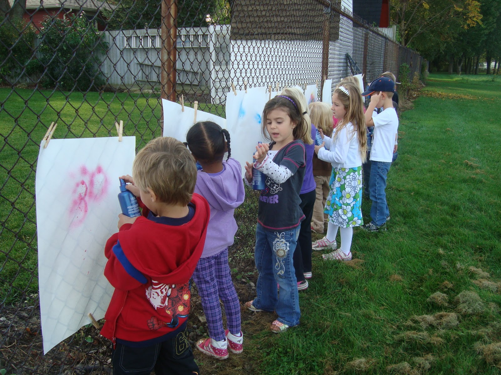 Joyful Learning in the Early Years Spray Painting