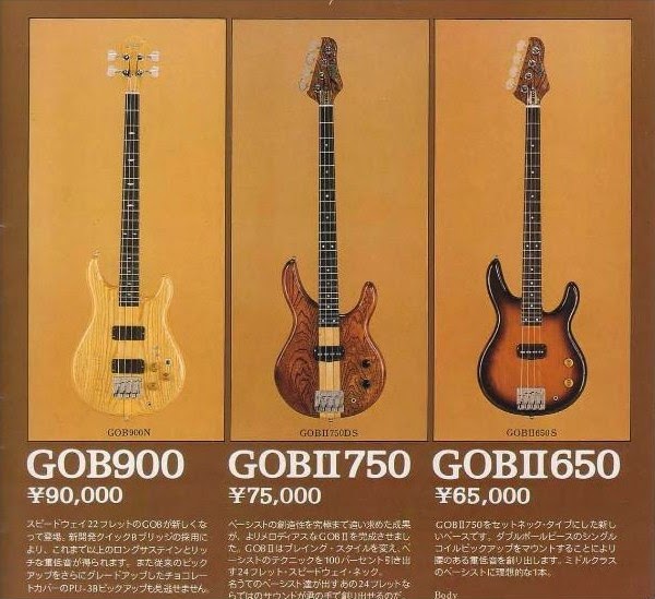 Flat Eric's Bass & Guitar Collection: Greco GOB II 750, one of the