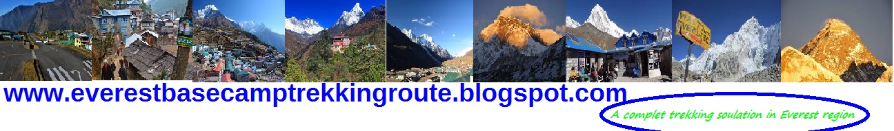 Everest Base camp trekking route