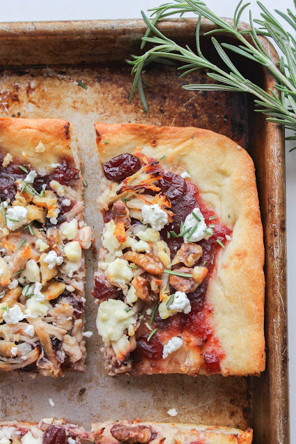 Chicken Cranberry Walnut Pizza with Goat Cheese | The Chef Next Door