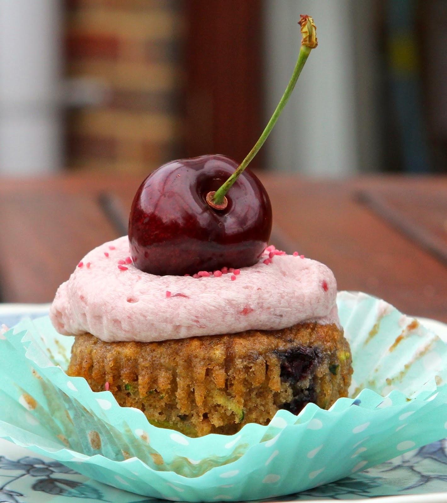 Gluten Free Alchemist Courgette & Cherry Cupcakes (gluten free) with