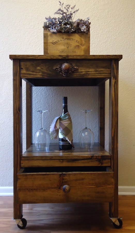 Rolling Bar Cart / Kitchen Island - Available $200