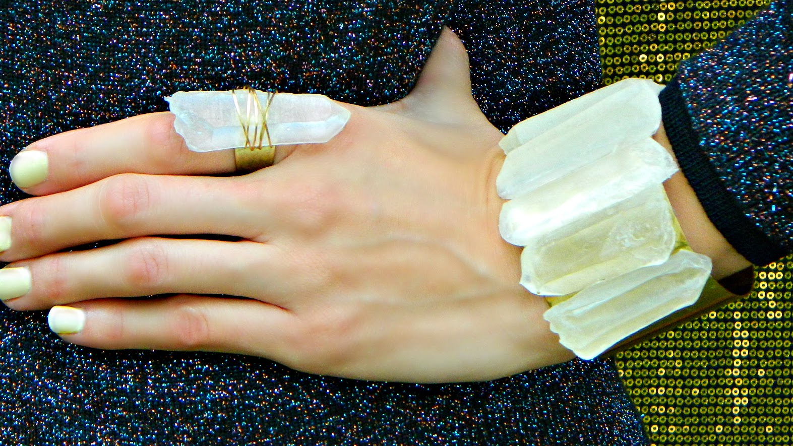 Mark Montano Faux Quartz Crystal Jewelry