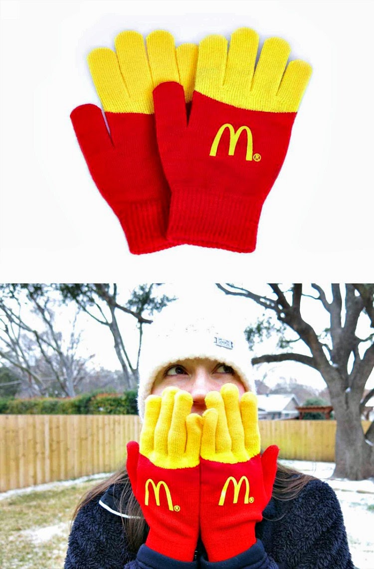 MFSThe Many Faces of Art and Design McDonald's FRENCH FRY Gloves by